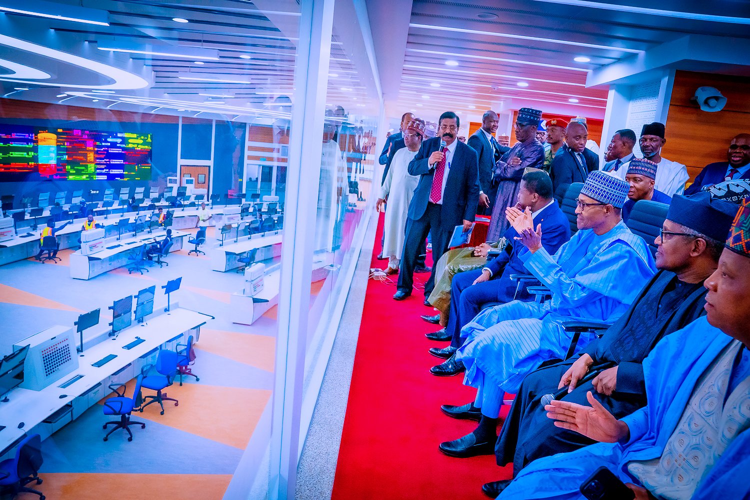 Buhari at Dangote Refinery