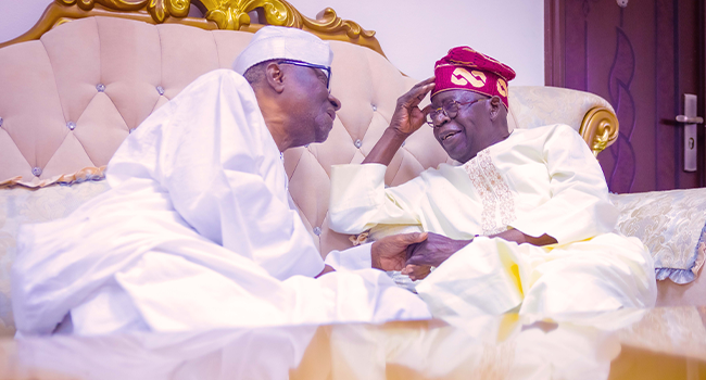 Tinubu felicitates the Oba of Lagos at 80