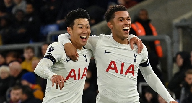Son fires Spurs five points clear atop Premier League table