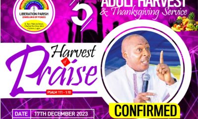 Prophet Evans, Aduke Gold, others set to light up CCC Liberation 5th Adult Harvest