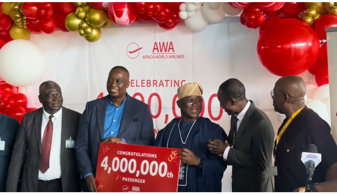 Africa World Airlines celebrates 4 millionth passenger