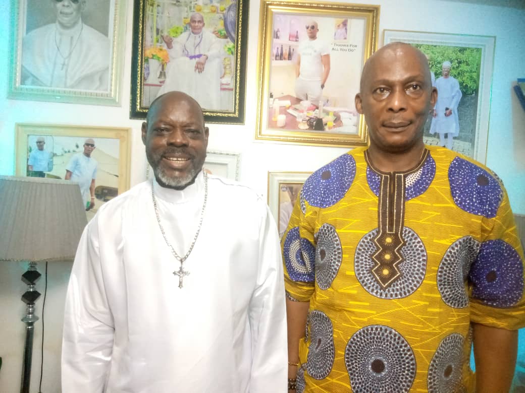 Shepherd Aso with Prophet Evans