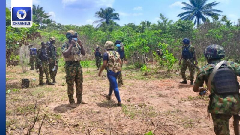 Security Operatives Exhume Three Corpses From Suspected IPOB Camp In Imo