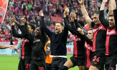 Bayer Leverkusen won the first Bundesliga title in their history with a 5-0 win over Werder Bremen on Sunday, securing the championship