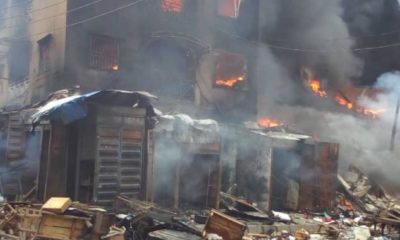 Fire destroys popular Lagos market, second time in one month