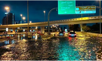 A year’s worth of rainfall in Dubai, the United Arab Emirates, on Tuesday, left the city flooded and disrupted airport operations.