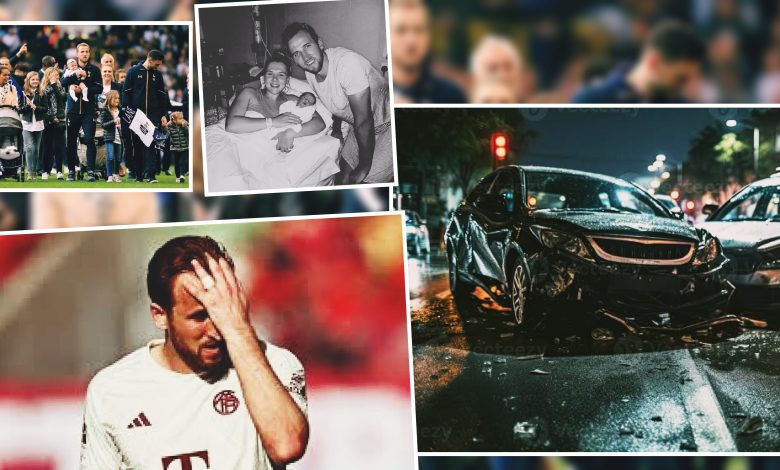 Three of Bayern Munich striker Harry Kane’s children were “lightly injured” in a car accident outside Munich, a fire brigade spokesman said
