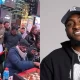 Afrobeats singer, David Adeleke, also known as Davido, has showed up at the New York’s Times Square, to support Nigerian chess Master