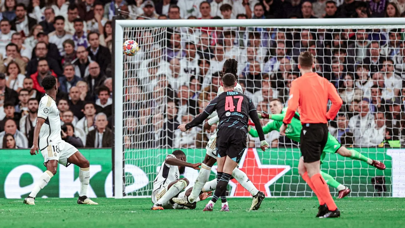 Real Madrid and Champions League holders Man City shared a pulsating 3-3 draw in a rollercoaster quarter-final first leg on Tuesday.
