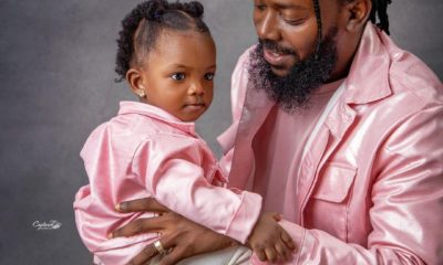 There’s nothing in this world I won’t do for you, Adekunle Gold celebrates daughter at four