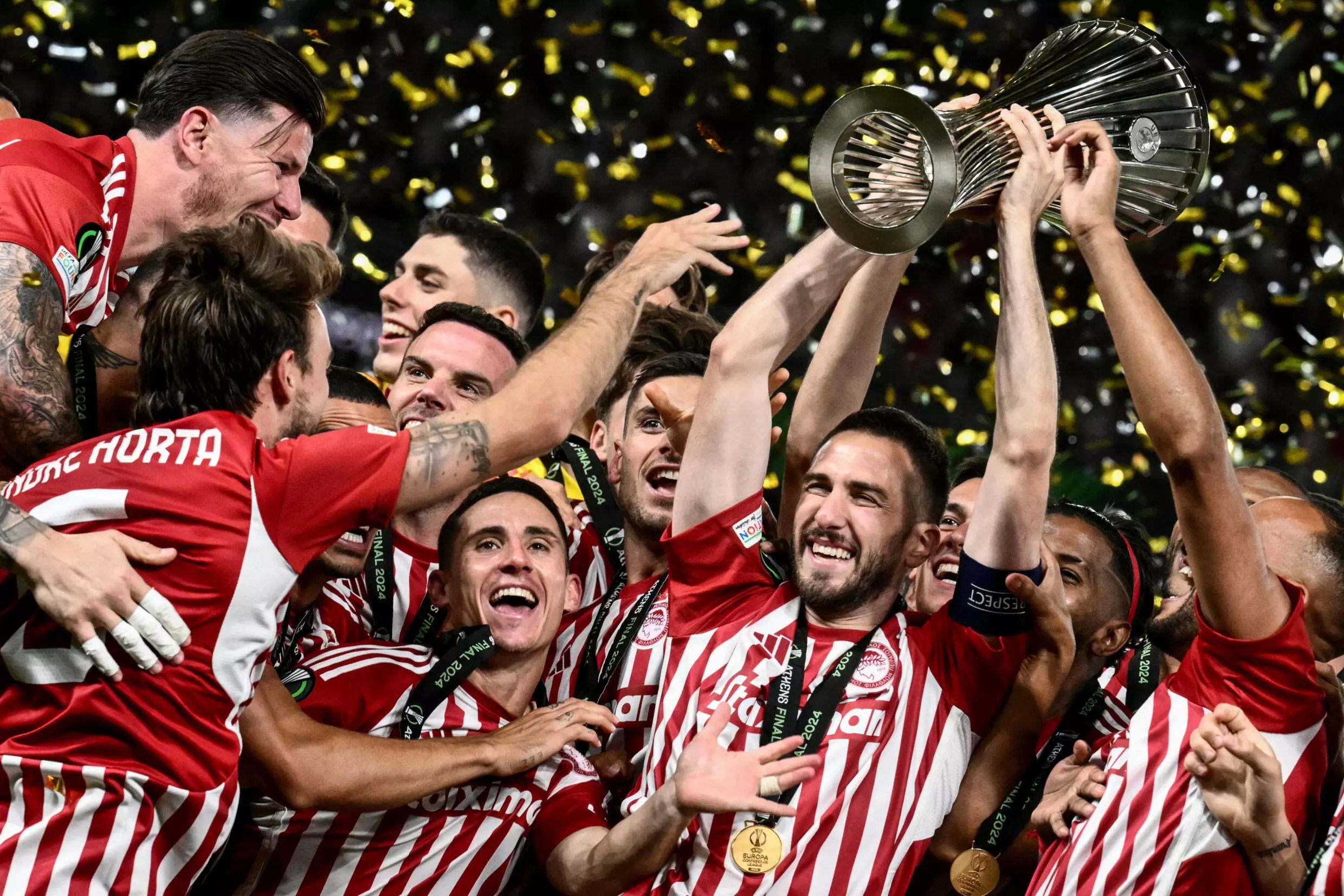 Olympiakos beat Fiorentina in the Europa Conference League final