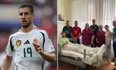 Hungary striker Varga leaves hospital after horror Euros injury