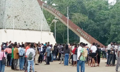 FUNAAB students protest colleague’s death, poor healthcare