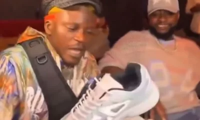 Davido gifts Portable Dior sneakers