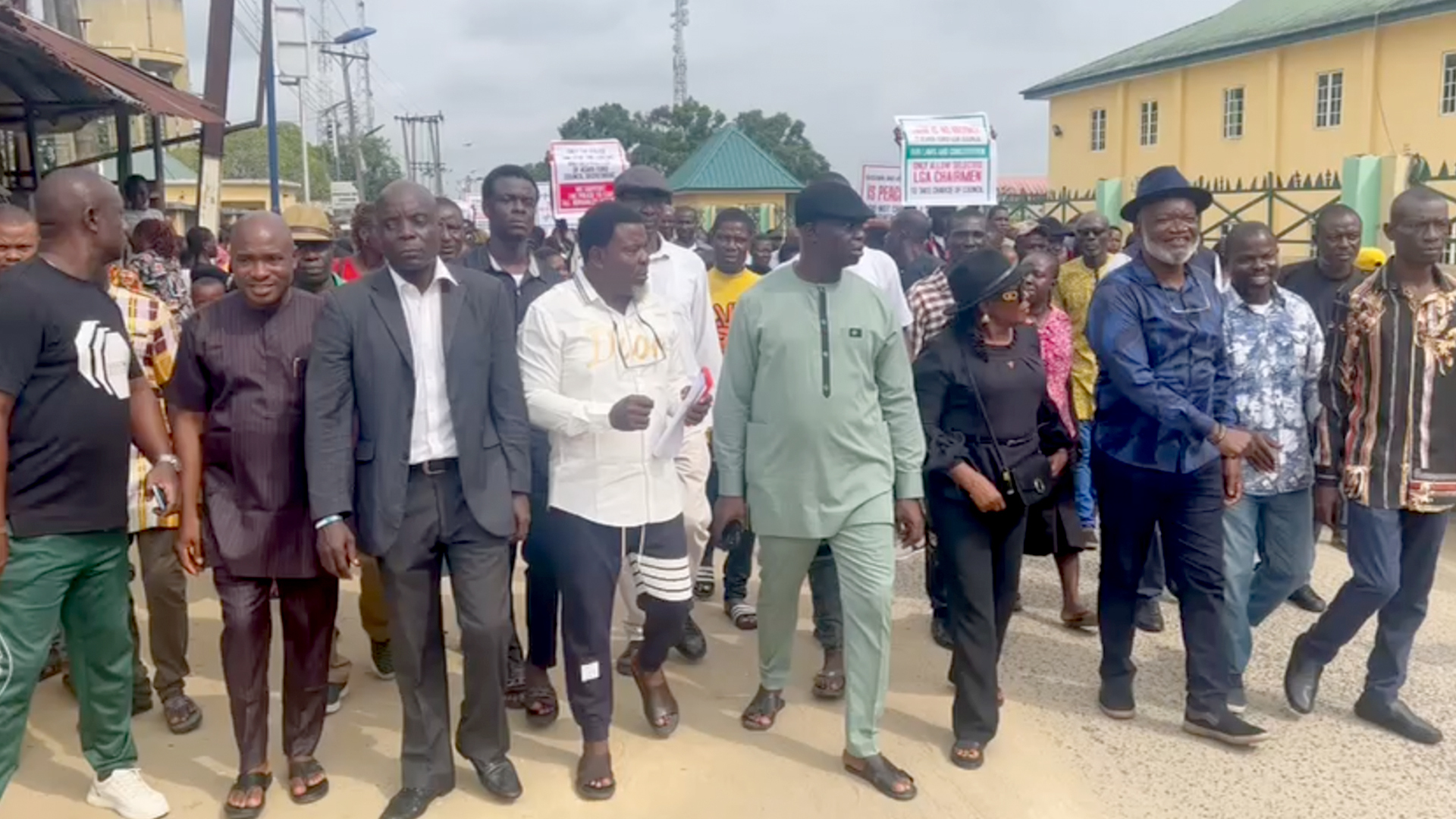 Rivers crisis: Ex-LG chairpersons flout police order, stage protests