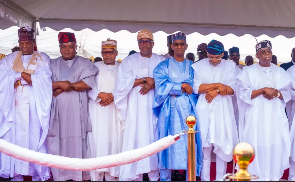 Tinubu, Gbajabiamila, Ribadu, Dangote, others observe Eid prayer