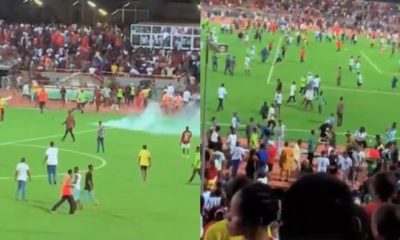 rangers vs Enyimba late penalty call disrupt match