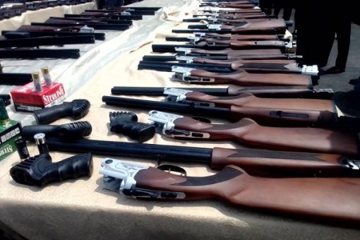 JUST IN: Customs parades N13.9bn arms impounded in Rivers