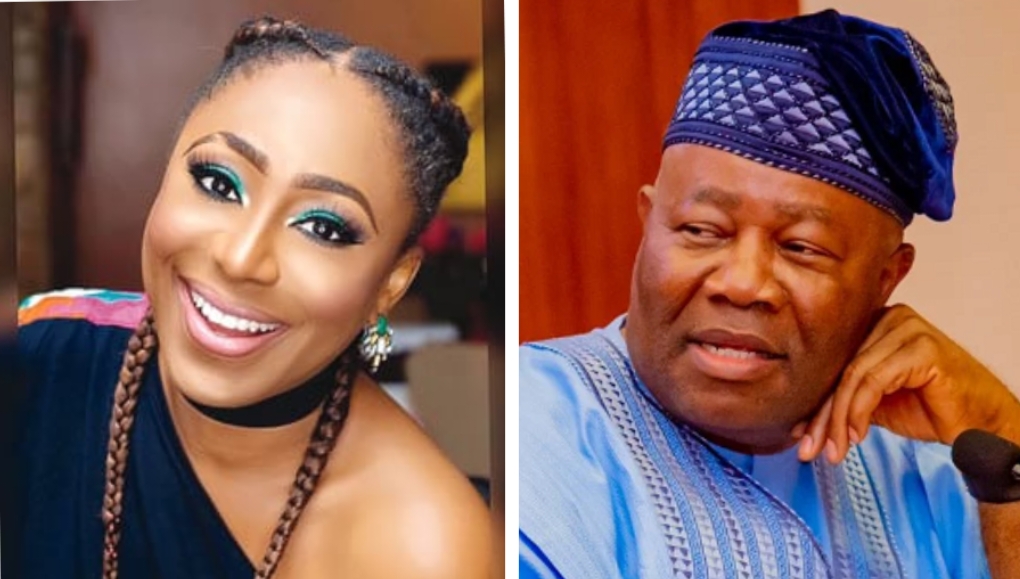 Famous Nigerian actress Dakore Egbuson-Akande has denied a report that she had an affair with the Senate president, Godswill Akpabio.