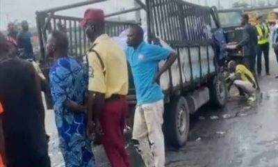 JUST IN: LASTMA rescues two accident victims in Lagos, blames brake failure