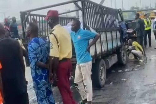 JUST IN: LASTMA rescues two accident victims in Lagos, blames brake failure