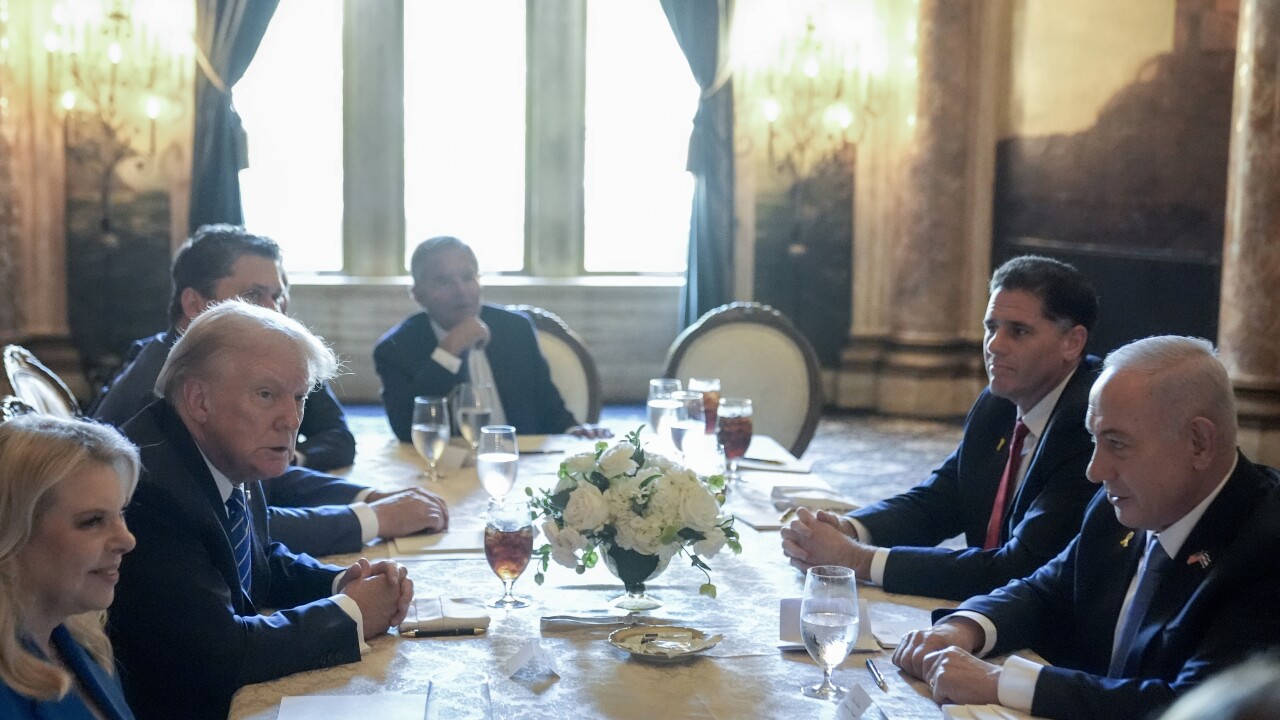Netanyahu's visit with Trump came just one day after he met with President Joe Biden and Vice President Kamala Harris.