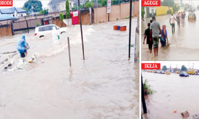 10-hour rainfall: Businesses grounded, house collapses as flood overtakes Lagos
