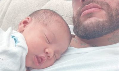 Brazilian star Neymar has announced the birth of his third child, with model Amanda Kimberlly, less than nine months after