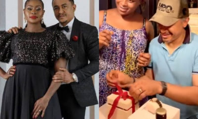 Daddy Freeze gifts wife designer bracelet & diamond wristwatch as she marks her birthday