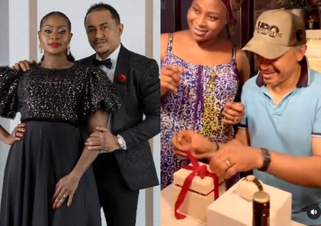Daddy Freeze gifts wife designer bracelet & diamond wristwatch as she marks her birthday