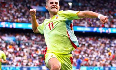 Spain claimed Olympic men’s football gold on Friday after beating hosts France 5-3 in extra time with Sergio Camello scoring a decisive
