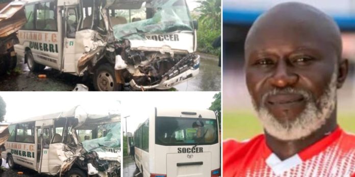 Heartland FC coach, Christian Obi, has tragically passed away, and several players were injured in a car accident in Okwelle, located in the