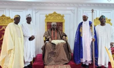 The installation of Sheikh Habeeb Ayilara as the new Chief Imam by the Soun of Ogbomoso land, Oba Ghandi Afolabi Olaoye