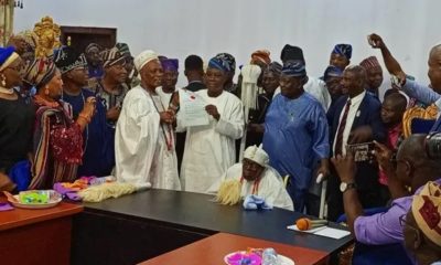 Rashidi Ladoja, the former governor of Oyo State and the Otun Olubadan of Ibadanland, has been officially bestowed with the beaded crown...