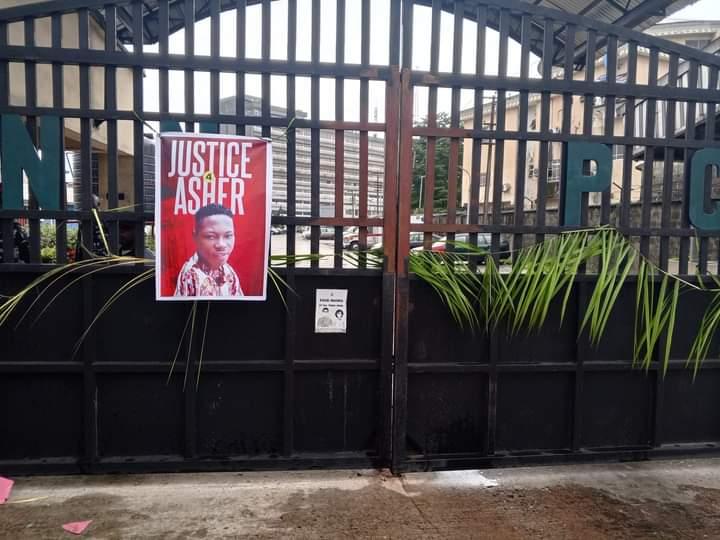 The members of the family of Christopher Asher Dan, the 23-year-old Contract Staff who died inside the premises of Nigeria National Petroleum