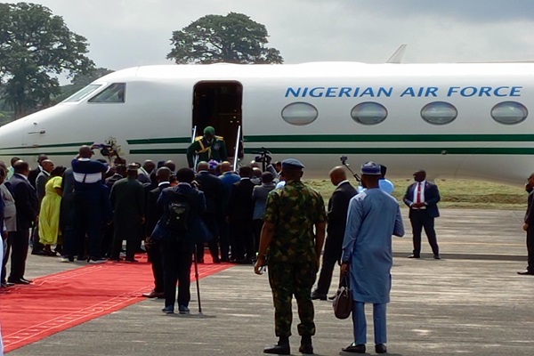 Tinubu arrives Equatorial Guinea for three-day visit