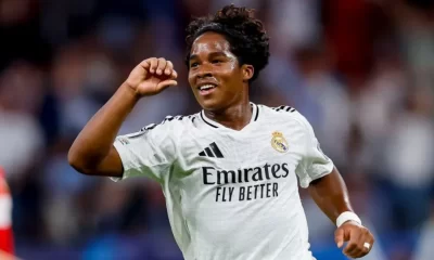 Endrick sets record in Real Madrid Champions League win