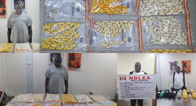 Ex-convict nabbed with ₦4.6bn worth cocaine at Airport