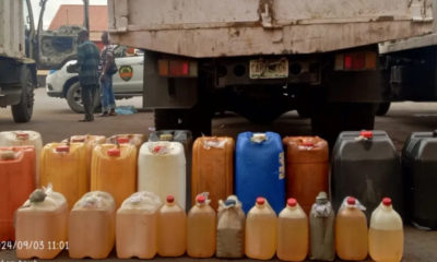 Lagos State Taskforce apprehended six suspects involved in petrol black marketers