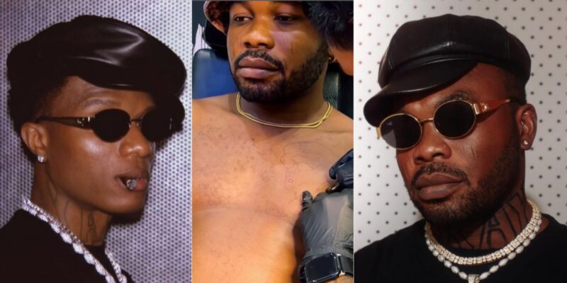 Slimcase reveals why he tattooed Wizkid face on my chest