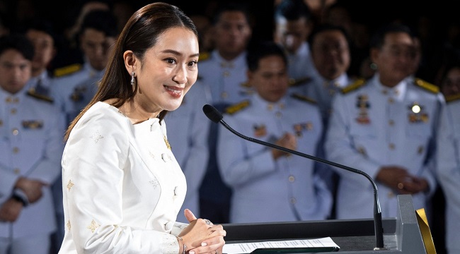 Paetongtarn Shinawatra sworn in as new Thai PM