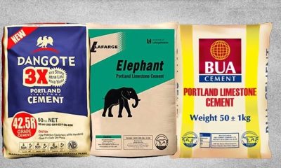 Current cement prices: Dangote, BUA, Lafarge, other brands, Today 26th December 2024; full details