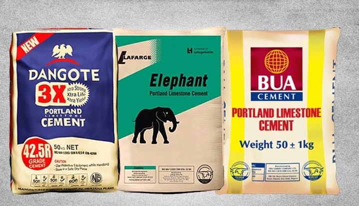 Current cement prices: Dangote, BUA, Lafarge, other brands, Today 26th December 2024; full details