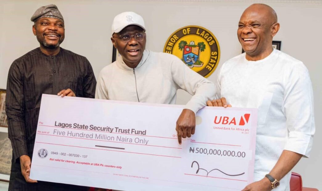 UBA donates N500m to Lagos security trust fund