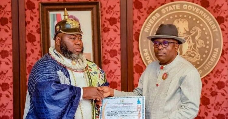 Gov Fubara crowns ex-militant Asari Dokubo as traditional ruler in Rivers