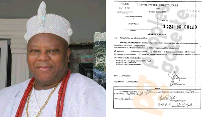  $4.2m COVID-19 fraud: Runaway Osun monarch speaks after FBI release; gets $20,000 bail, passport seized... THE FULL SYORY
