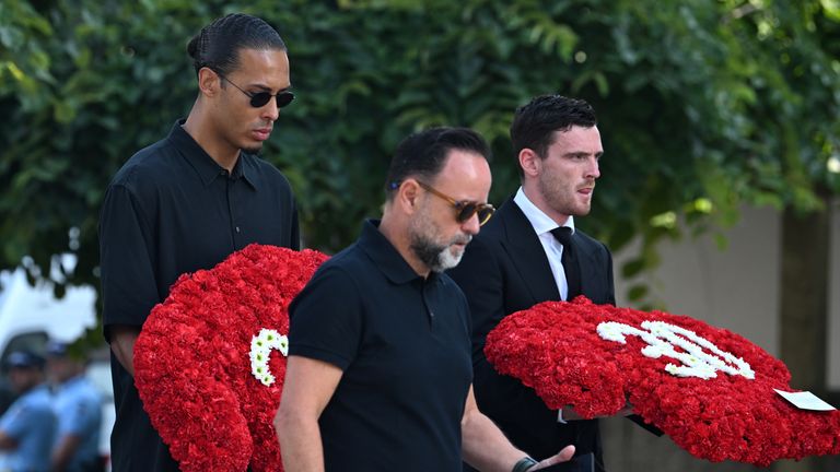 Reaction as Cristiano Ronaldo absent from Diogo Jota's funeral