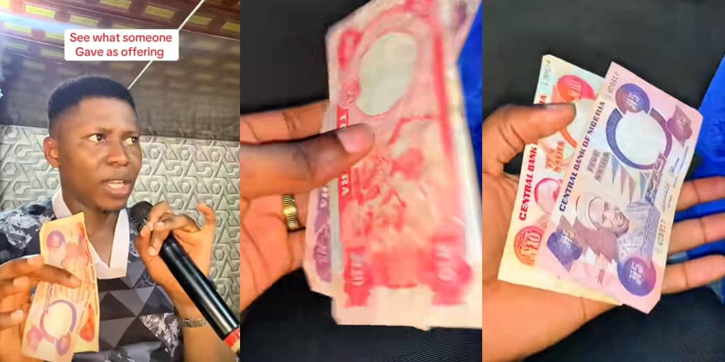 'Is the money not for God'? - Pastor fumes after receiving old ₦10 and ₦5 in offering