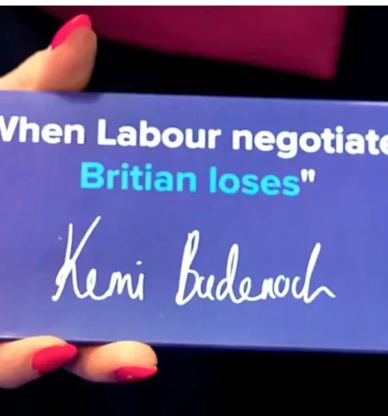 Badenoch’s Conservative Party Criticised for Misspelling ‘Britain’ on Conference Goodies