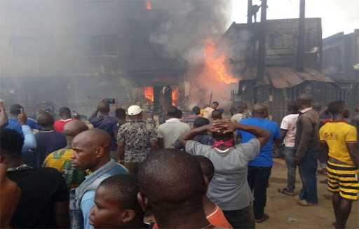 Fire Outbreak in Ikeja Computer Village, Destroys Goods Worth Millions